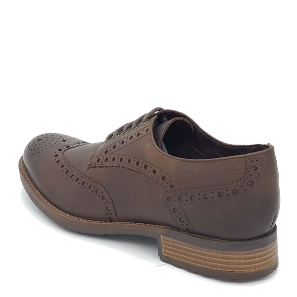 HX London Wandsworth Brogue Leather Shoes