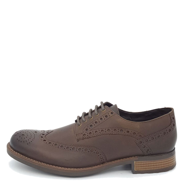 HX London Wandsworth Brogue Leather Shoes