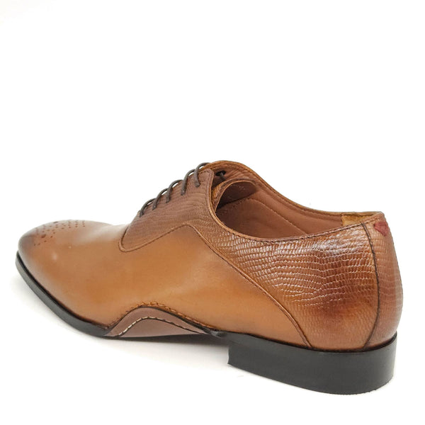 HX London Hillingdon Textured Oxford Leather Shoes