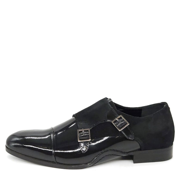 HX London Redbridge Monk Strap Leather Shoes