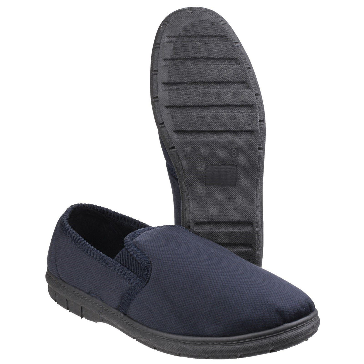 Fleet & Foster John Twin Gusset Memory Foam Slippers