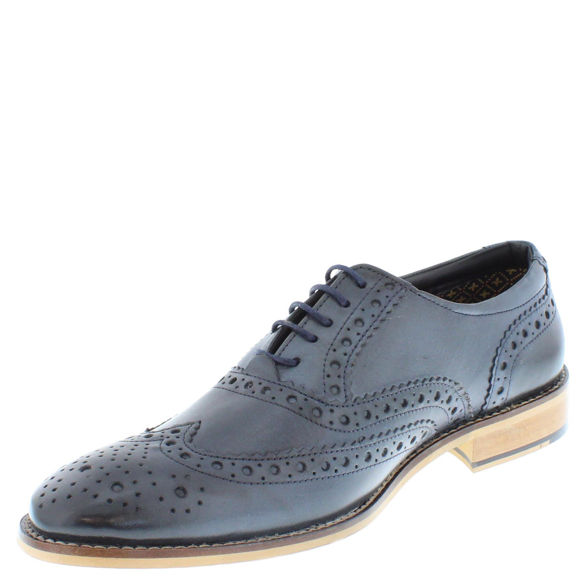 Herbert Frank Enfield Men's Leather Lace Up Brogue Shoes