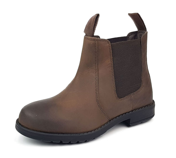 New Earth Rider 2 Boys Leather Dealer Jodhpur Boots