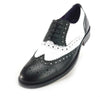 Frank James Redford Men's Leather Wingtip Formal Gatsby Brogue Shoes