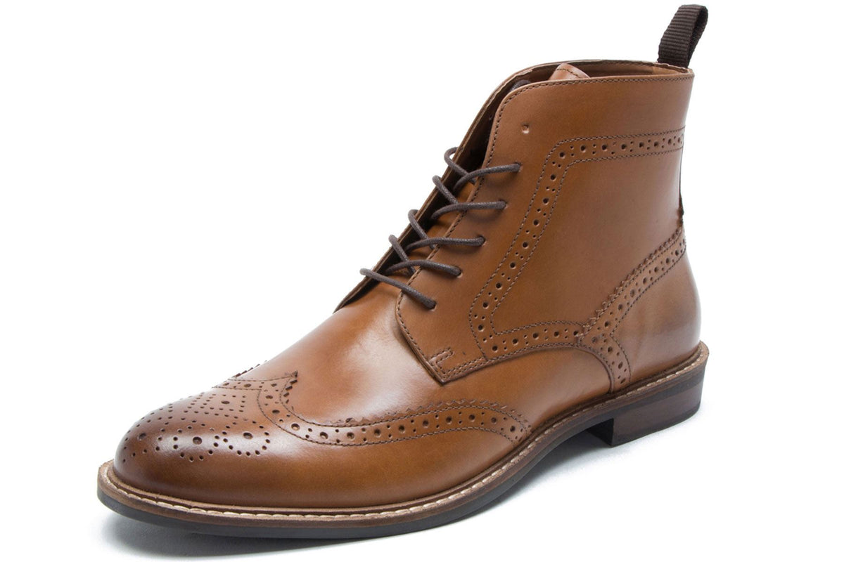 Red Tape Crick Askham Men's Leather Lace Up Brogue Boots