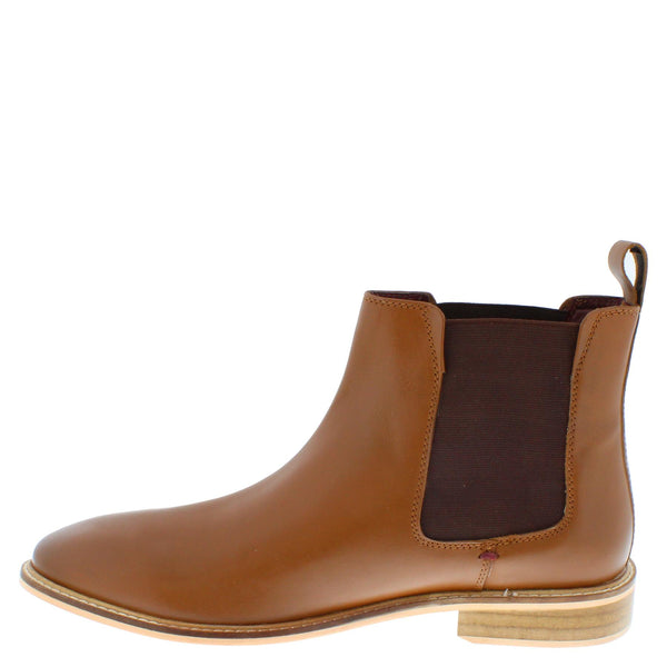 Frank James Bromley Men's Leather Pull On Ankle Chelsea Boots