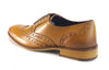 Frank James Redford Men's Leather Wingtip Formal Gatsby Brogue Shoes