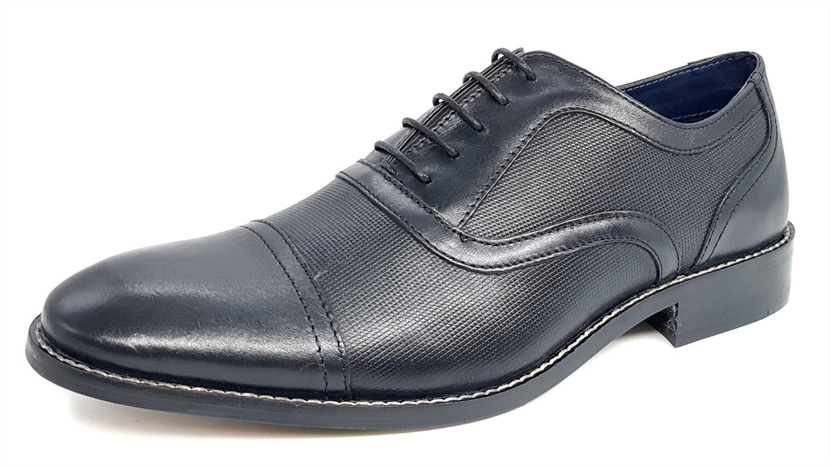 Herbert Frank Holborn Men's Leather Oxford Cap Shoes