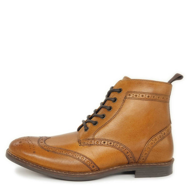 Red Tape Crick Glaven Men's Leather Lace Up Brogue Boots