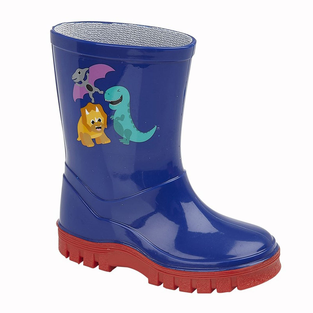 Stormwells Dinosaur Boys Dinosaur Wellingtons