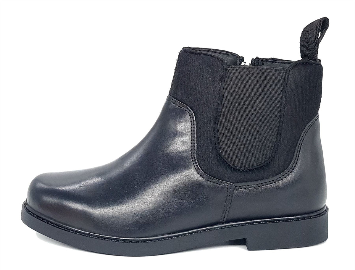 Frank James Epsom Kids' Leather Neoprene Zip Up Chelsea Boots