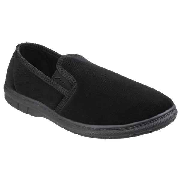 Fleet & Foster John Twin Gusset Memory Foam Slippers