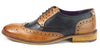 Frank James Redford Men's Leather Wingtip Formal Gatsby Brogue Shoes