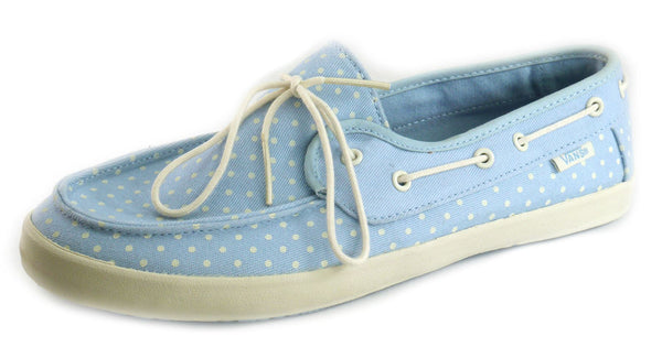 Vans Authentic Chauffeur Women's Polka Dot Lace Up Canvas Pumps