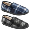 Dunlop Raymond Men's Memory Foam Tartan Slippers