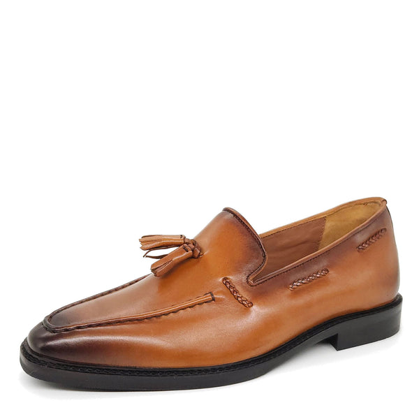 HX London Beddington Tassel Leather Loafers