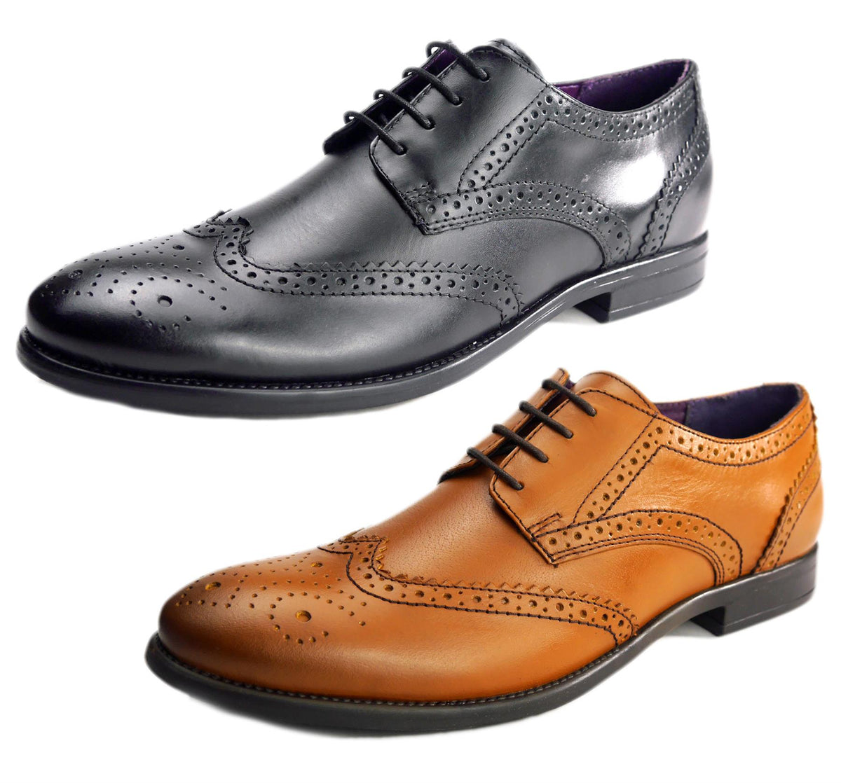 Frank James Richmond Men's Leather Brogue Shoes