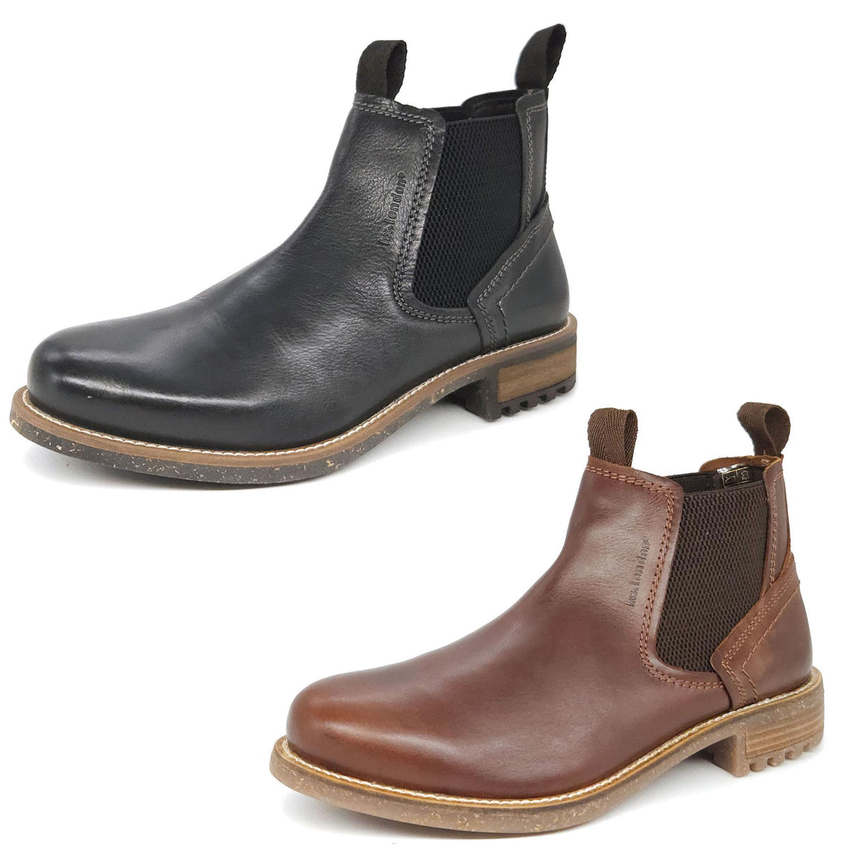 HX London Merton Chelsea Leather Boots