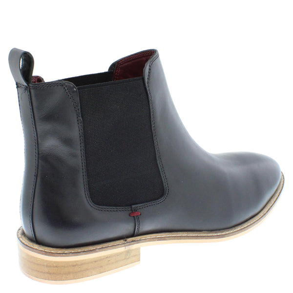 Frank James Bromley Men's Leather Pull On Ankle Chelsea Boots