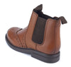 Frank James Wrexham Kids Leather Pull On Brogue Chelsea Boots