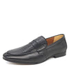 HX London Sutton Textured Penny Leather Loafers