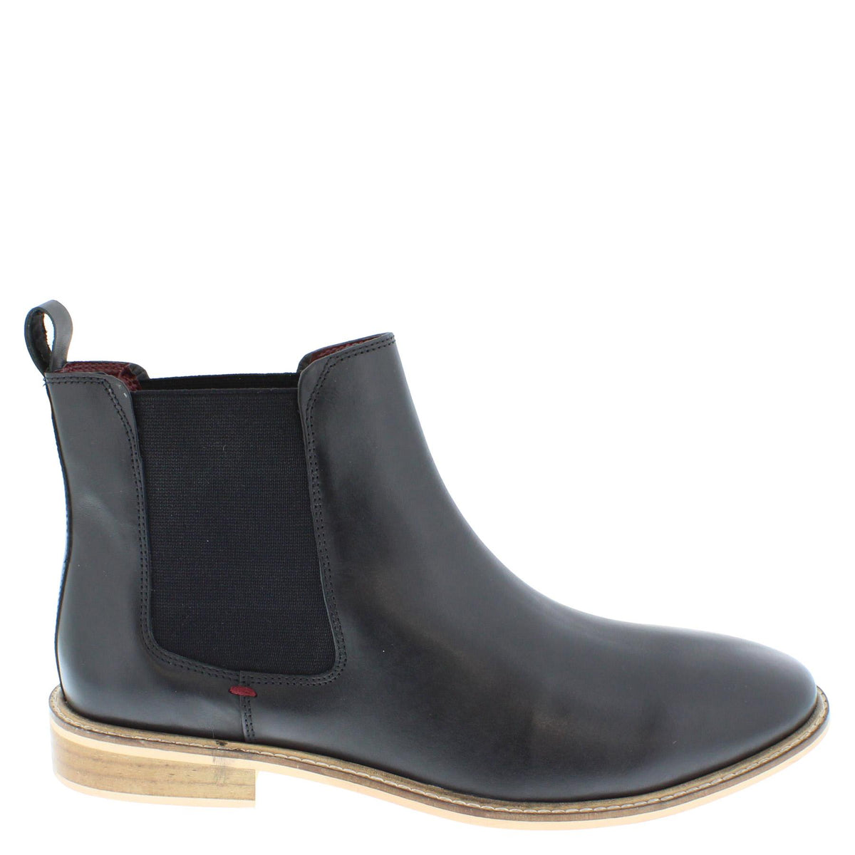 Frank James Bromley Men's Leather Pull On Ankle Chelsea Boots