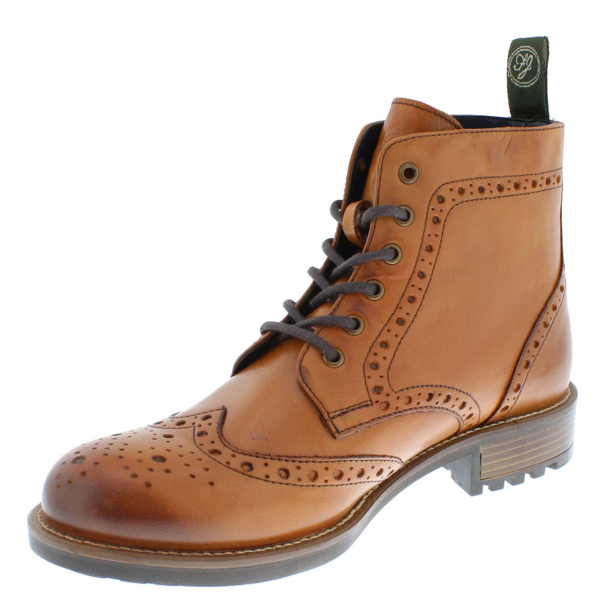 Frank James Camden Men's Leather Lace Up Brogue Boots