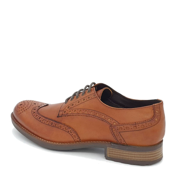 HX London Wandsworth Brogue Leather Shoes