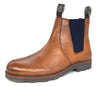 Frank James Brigstock Men's Leather Brogue Pull On Chelsea Dealer Boots