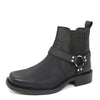 HX London Malden Western Ankle Biker Leather Boots