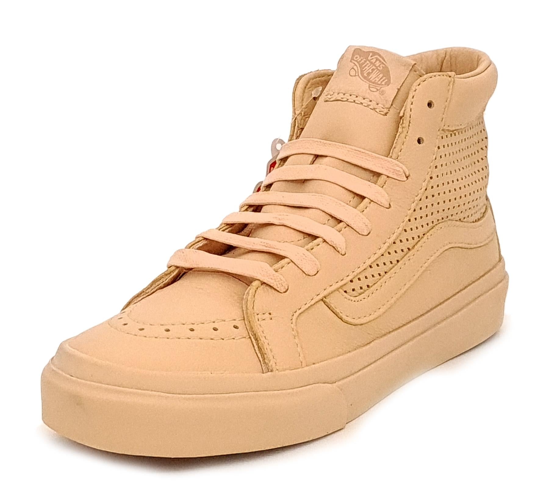 Womens leather best sale vans