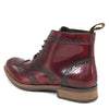 HX London Kingston Brogue Lace Up Leather Boots