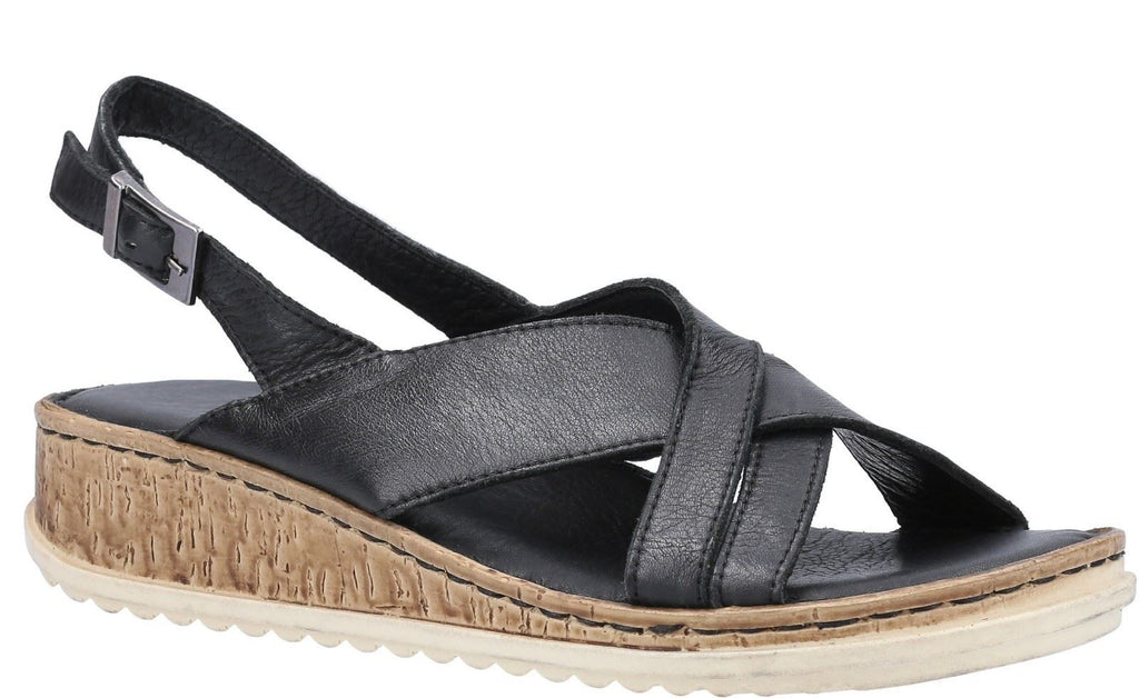 Hush Puppies Elena Cross Over Wedge Sandal