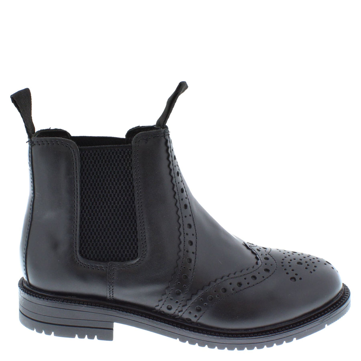 Frank James Peckham Men's & Kids Leather Brogue Chelsea Boots