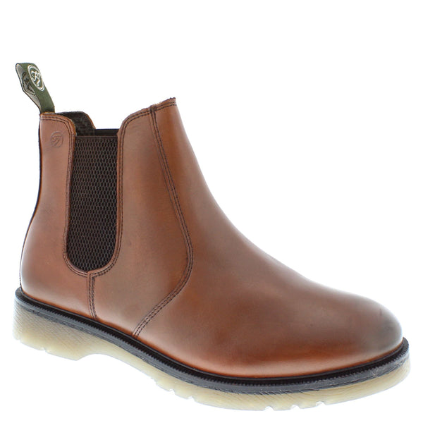 Frank James Naseby Men's Leather Pull On Chelsea Dealer Boots