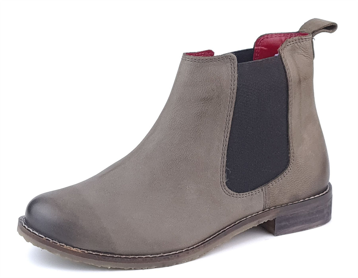 Frank James Aintree Women's Leather Nubuck Pull On Chelsea Boots