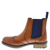 Frank James Fulham Men's Leather Brogue Chelsea Boots