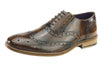 Frank James Newman Men's Leather Hi Shine Formal Brogue Shoes