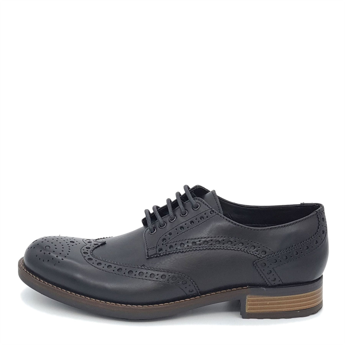 HX London Wandsworth Brogue Leather Shoes