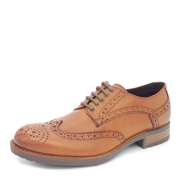 HX London Wandsworth Brogue Leather Shoes