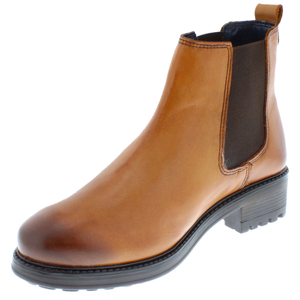 Frank James Women's Larkhill Block Heel Cleated Sole Chelsea Boots