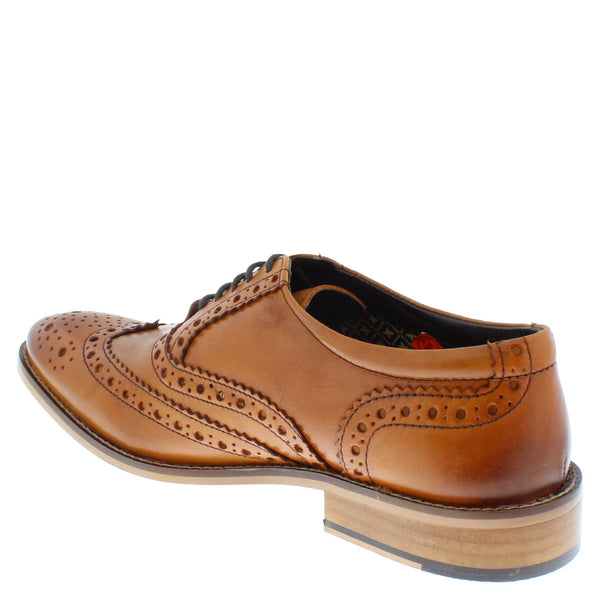 Herbert Frank Enfield Men's Leather Lace Up Brogue Shoes