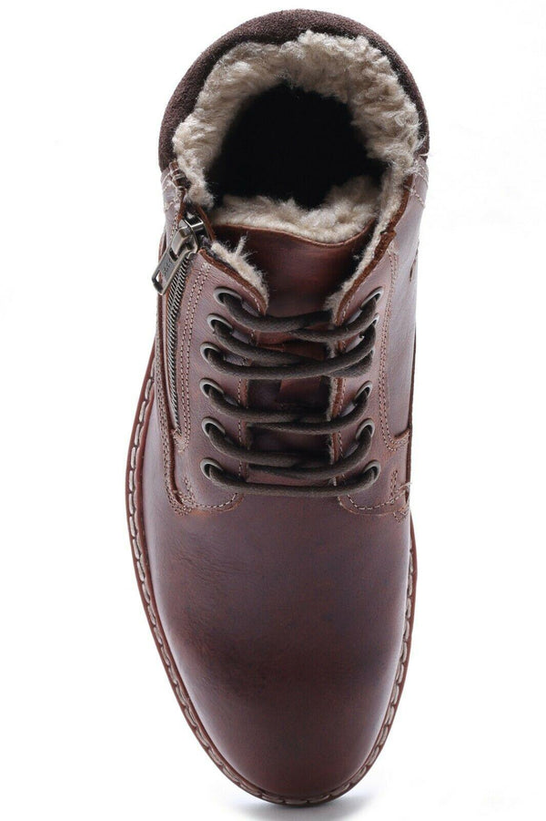 Red Tape Crick Sawston Men's Fleece Lined Leather Lace Up Boots