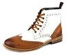 Frank James Kensington Men's Lace Brogue Leather Boots