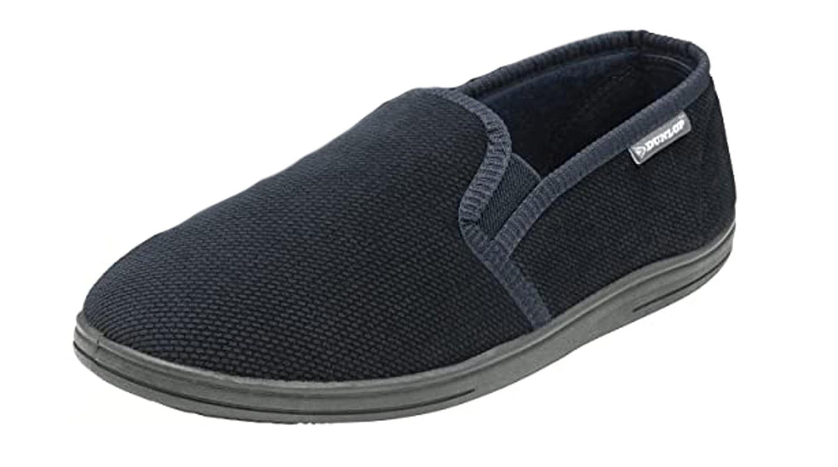 Dunlop Lloyd Men's Memory Foam Slip On Mule Slippers