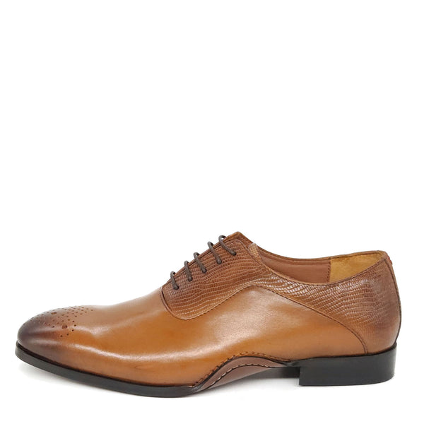 HX London Hillingdon Textured Oxford Leather Shoes