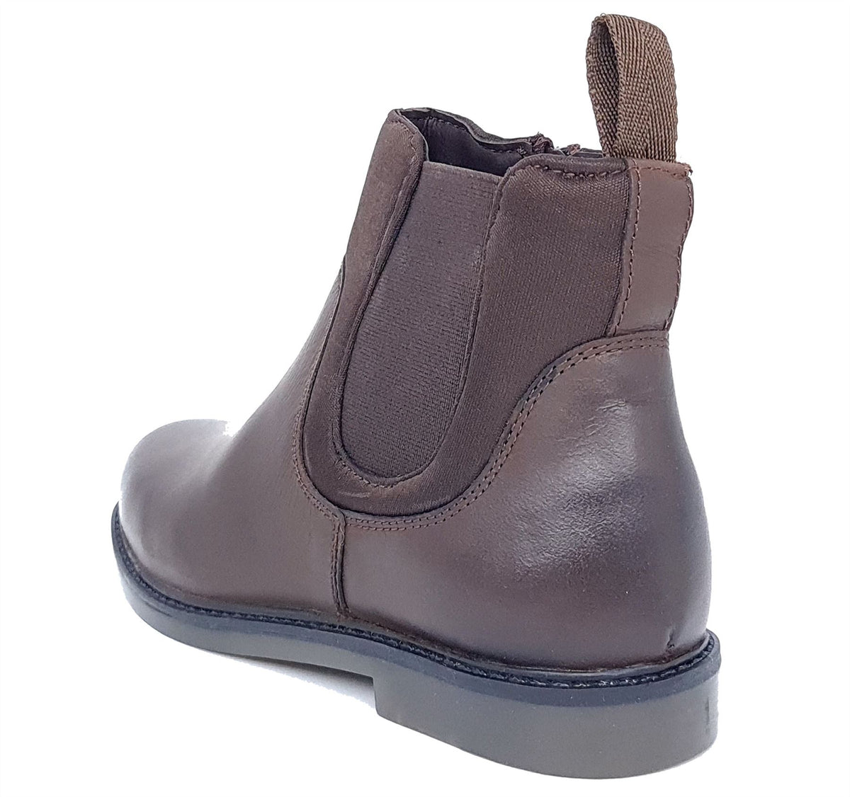 Frank James Epsom Kids' Leather Neoprene Zip Up Chelsea Boots