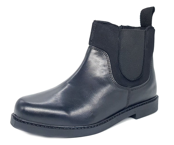 Frank James Epsom Kids' Leather Neoprene Zip Up Chelsea Boots