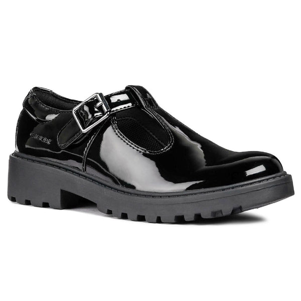 Geox Girls School Buckle J Casey G. E Shoes