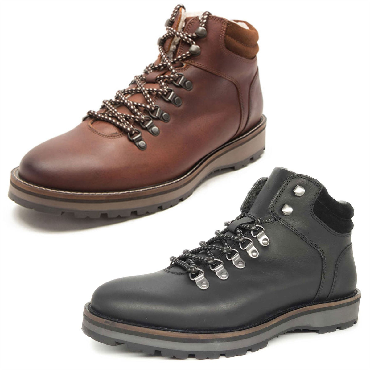 Red Tape Crick Dekker Men's Leather Lace Up Hiker Boots